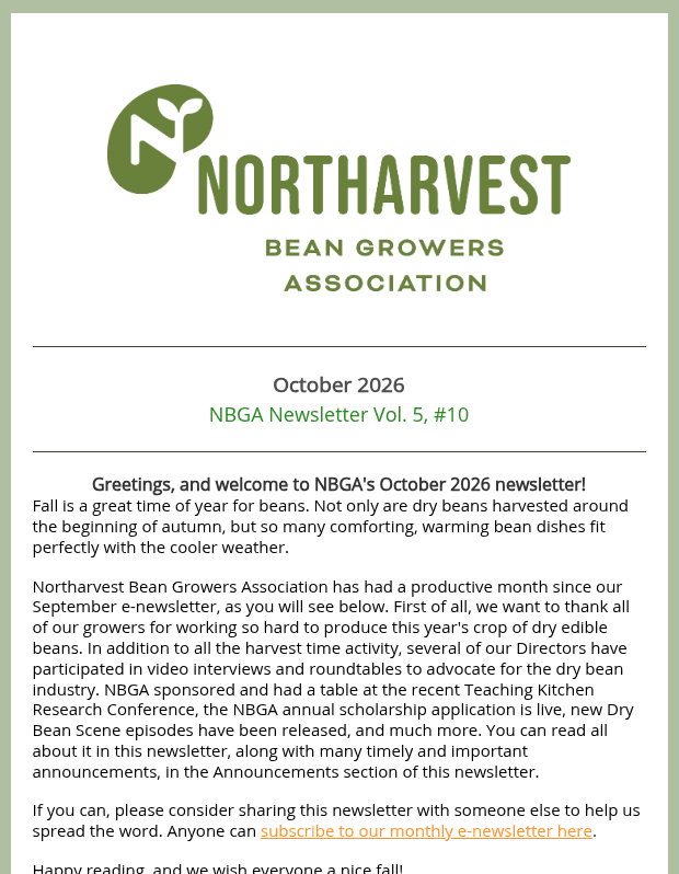 October 2026 NBGA Newsletter Vol. 5, #10